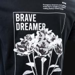 maglietta nera da uomo brave dreamer 1
