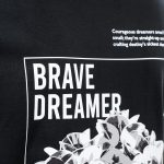 maglietta nera da uomo brave dreamer 3
