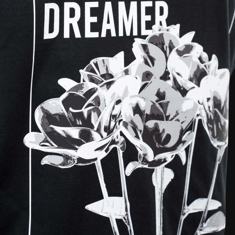 maglietta nera da uomo brave dreamer 5