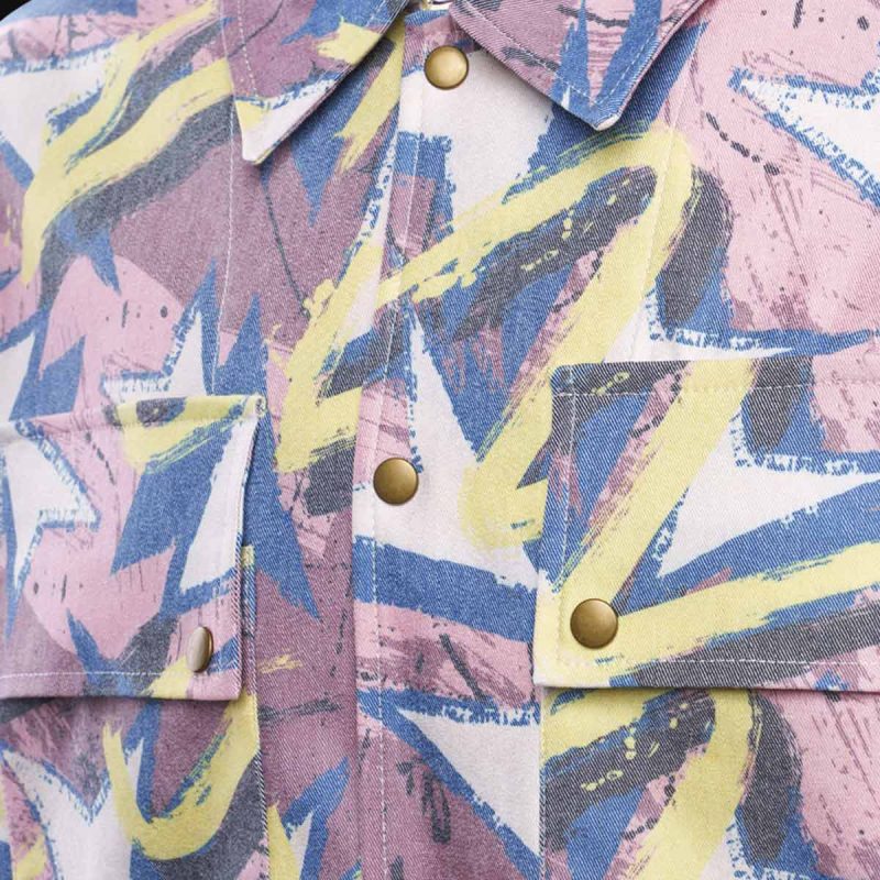 camicia da uomo con bottoni e tasche oasis one 1