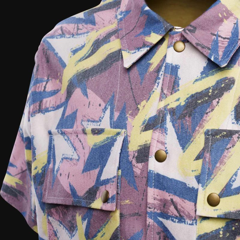 camicia da uomo con bottoni e tasche oasis one 2