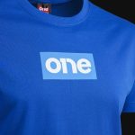 maglietta blu da uomo blue box logo