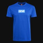 maglietta blu da uomo blue box logo 2