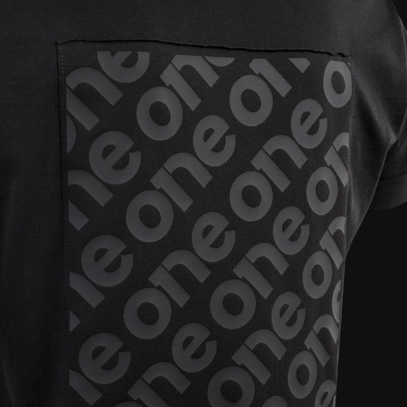 maglietta da uomo nera blvck one