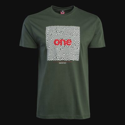 maglietta verde da uomo maze one 2