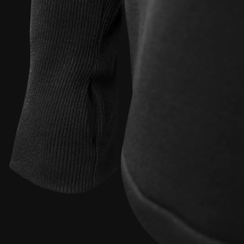 felpa da uomo nera con cappuccio stealth tech one 3