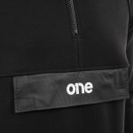 felpa da uomo nera con cappuccio stealth tech one 4