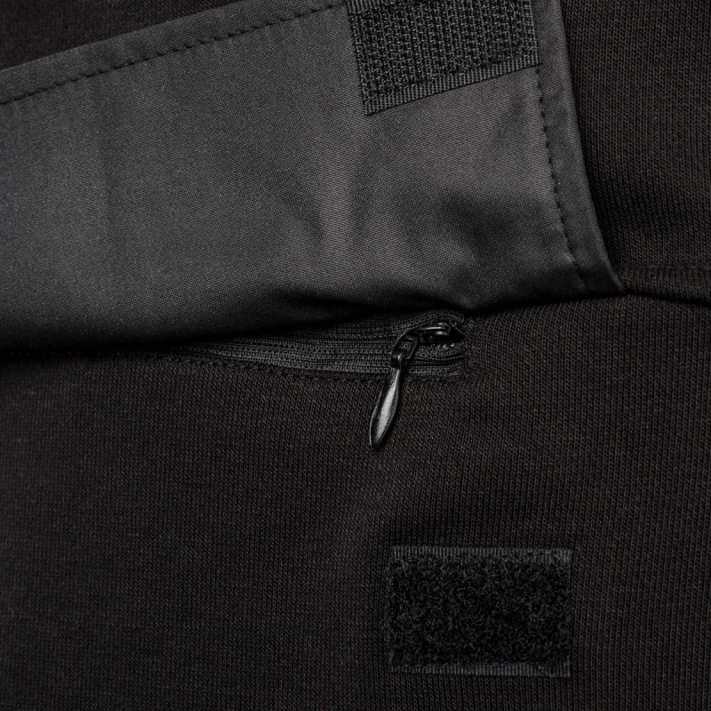 felpa da uomo nera con cappuccio stealth tech one 5
