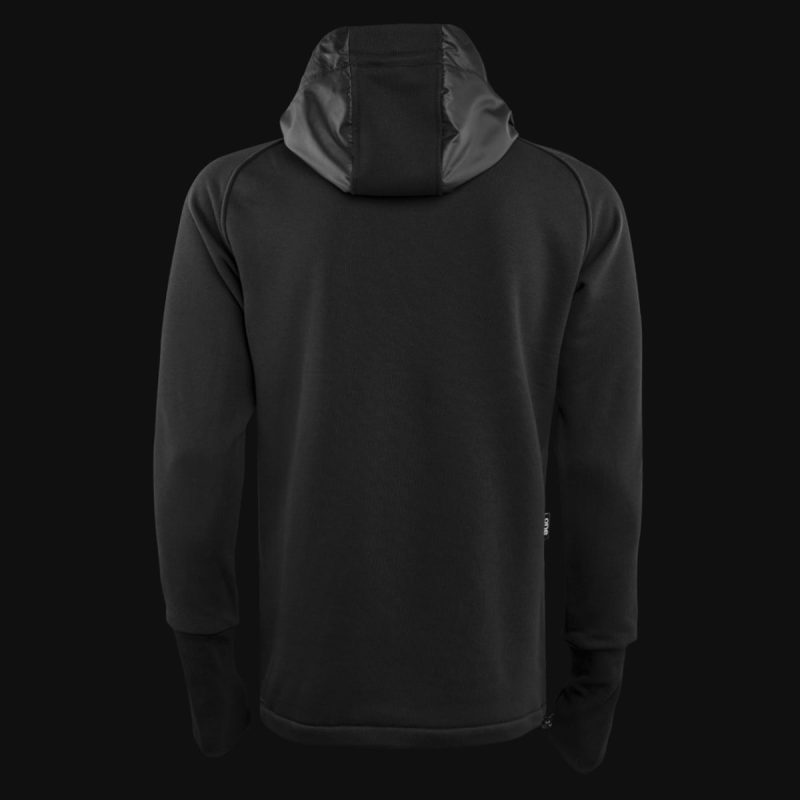 felpa da uomo nera con cappuccio stealth tech one 6