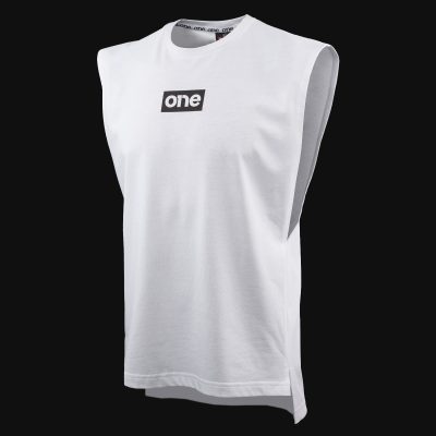 canotta bianca da uomo classic black one 4