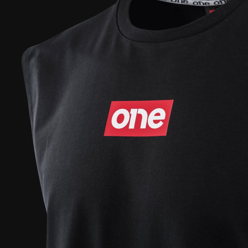 canotta nera da uomo classic red one 2