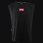 canotta nera da uomo classic red one 3
