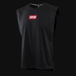 canotta nera da uomo classic red one 4