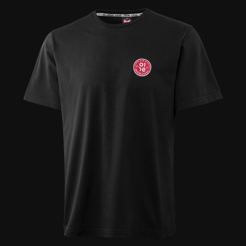 maglietta da uomo oversize nera fc one 2