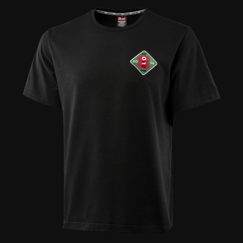 maglietta da uomo oversize nera ace one 1