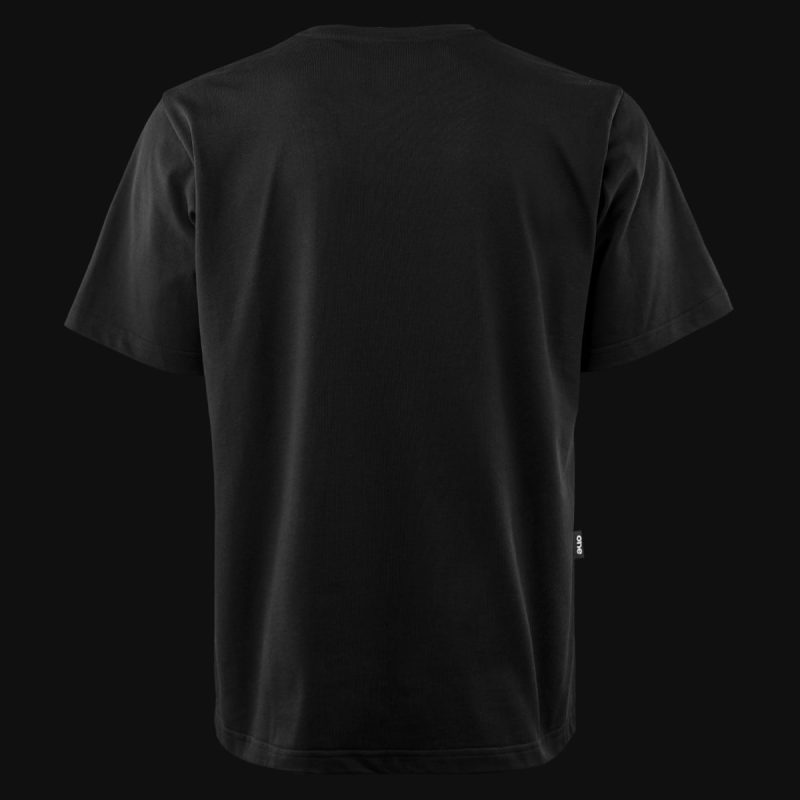 maglietta da uomo oversize nera ace one