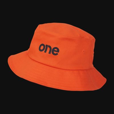 cappello bucket da uomo arancione one 2