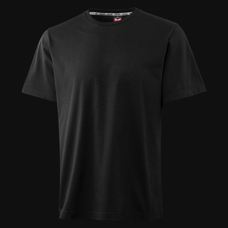 maglietta da uomo oversize nera new one tee 4