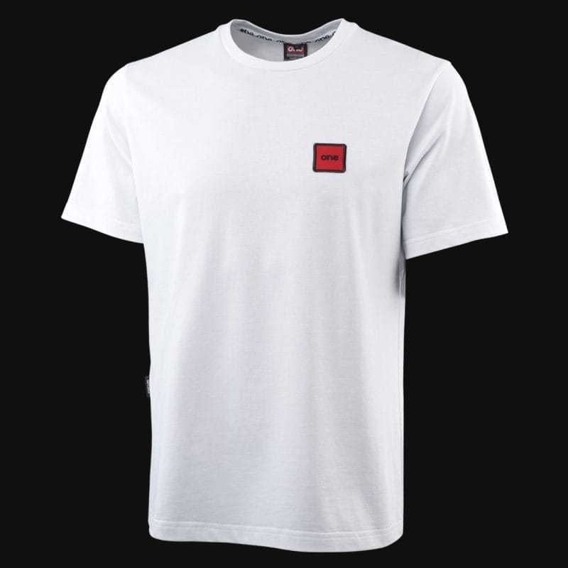 Maglietta da uomo oversize bianca Red Box 02