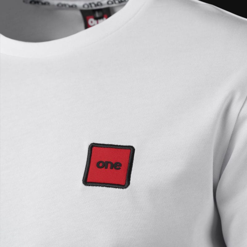 Maglietta da uomo oversize bianca Red Box 03