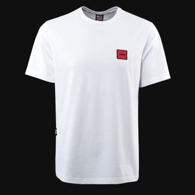 Maglietta da uomo oversize bianca Red Box