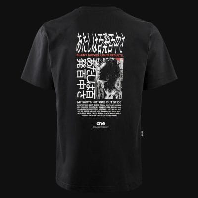 schwarzes herren t shirt in Ubergrose oblv one