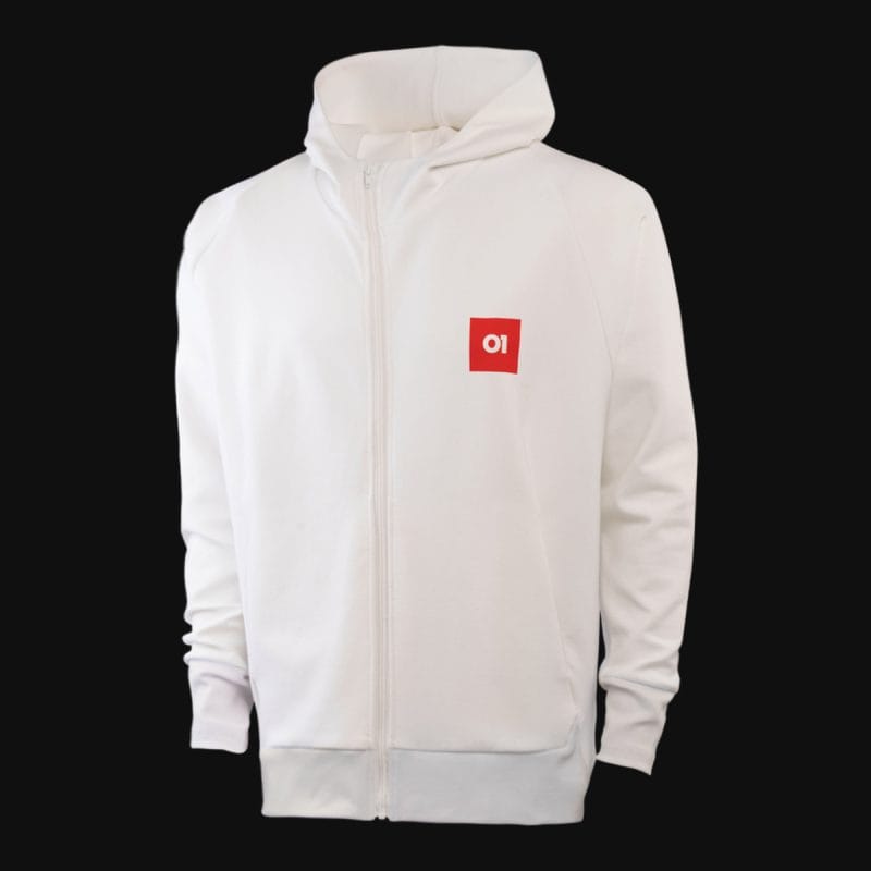 Felpa da uomo con cappuccio e zip - Crimson Box O1 - 03