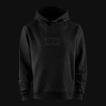 Felpa nera da uomo con cappuccio - Blvck Box One - 02