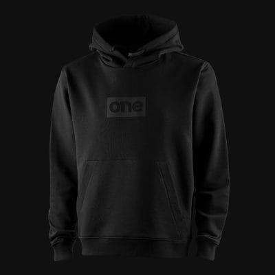 Felpa nera da uomo con cappuccio - Blvck Box One