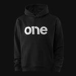 Felpa nera da uomo con cappuccio - W Classics One - 02