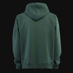 felpa verde da uomo con cappuccio e tasca a canguro green classics 02
