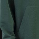 felpa verde da uomo con cappuccio e tasca a canguro green classics 03