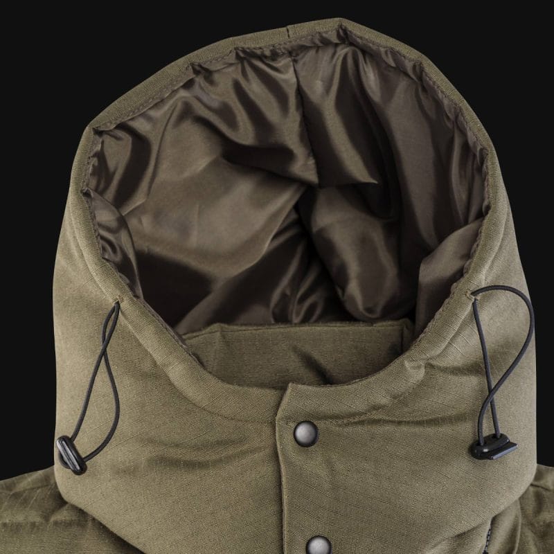 Gilet da uomo nero con cappuccio rimovibile - O1 Khaki - 02