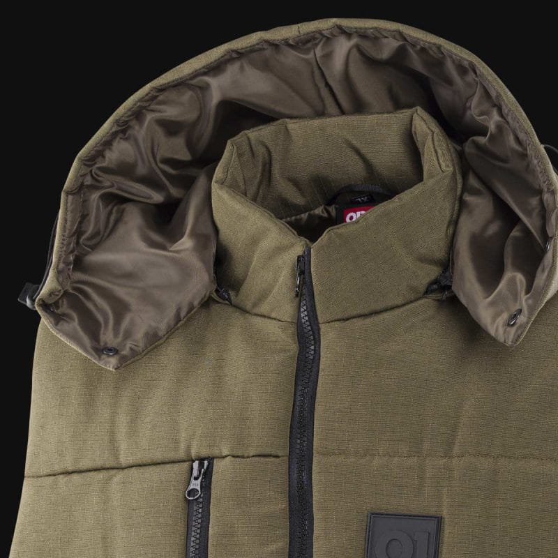 Gilet da uomo nero con cappuccio rimovibile - O1 Khaki - 05