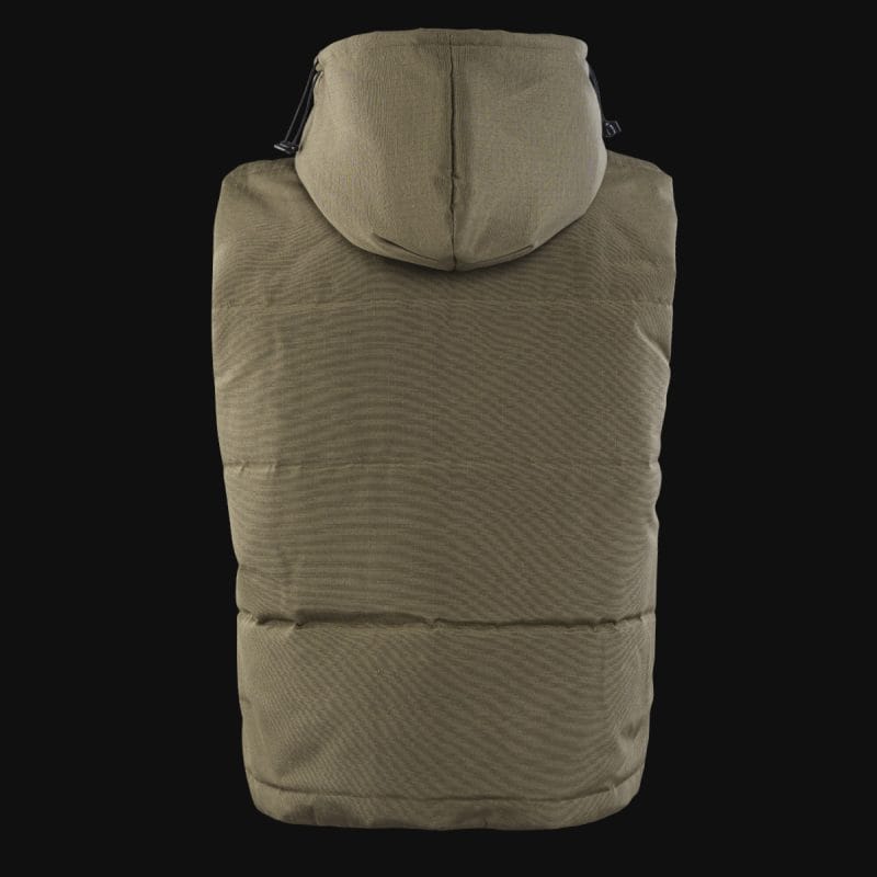 Gilet da uomo nero con cappuccio rimovibile - O1 Khaki - 06