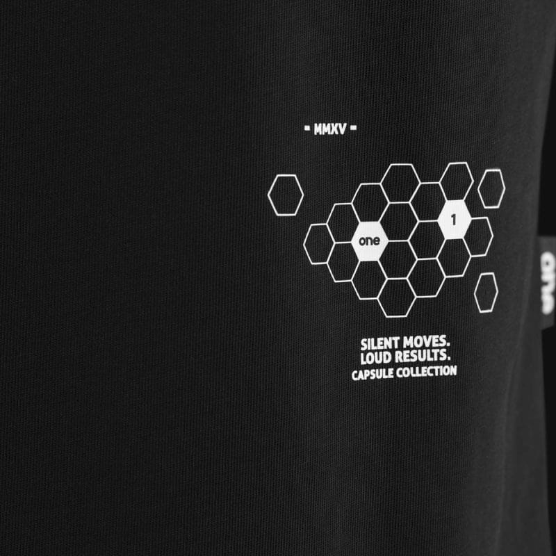 Maglietta da uomo oversize - Hex One Noir - 03