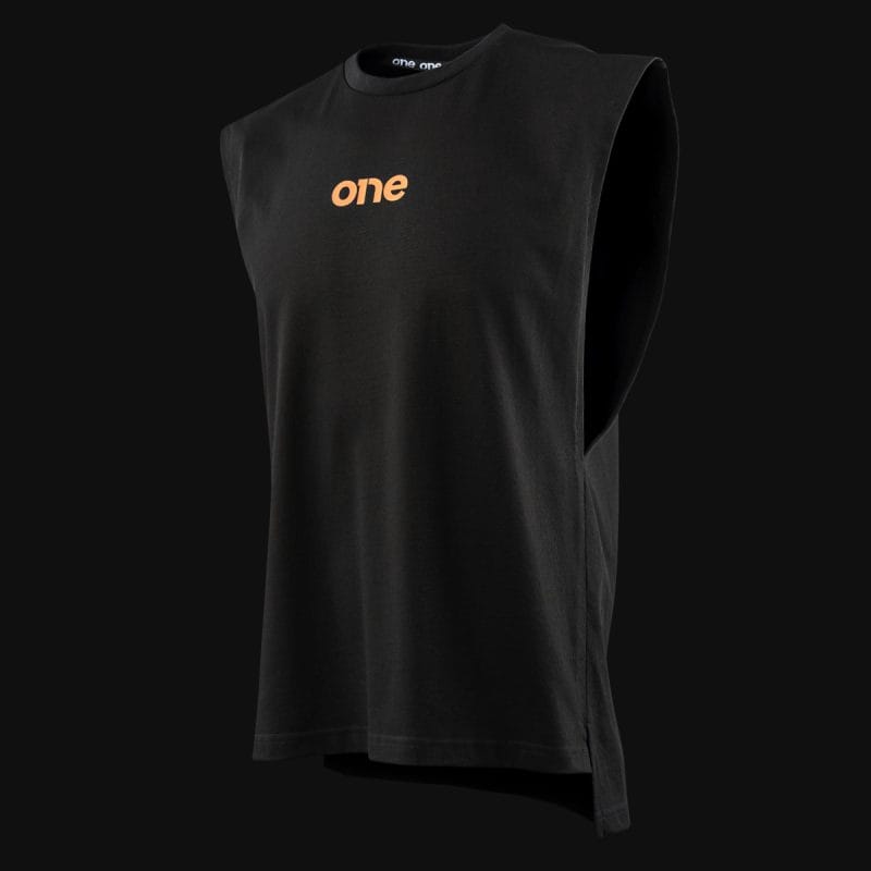 Canotta nera da uomo - Wave One V.02 - 03