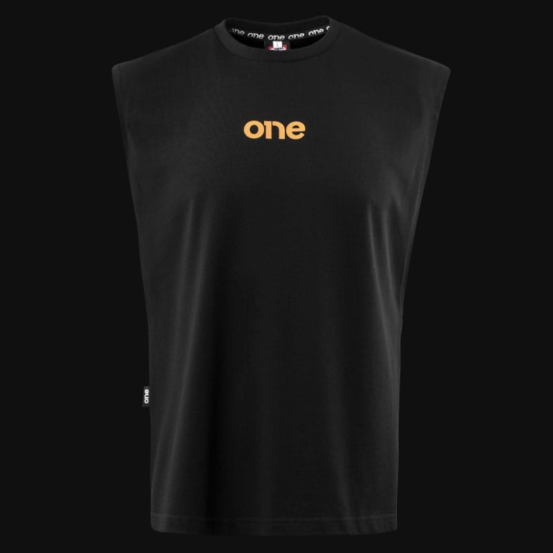 Canotta nera da uomo - Wave One V.02 - 06