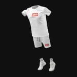 Completo estivo da uomo Classic White-R