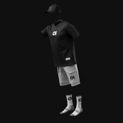 Completo estivo da uomo O1 Grey