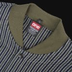 Overshirt da uomo con bottoni - Olive Grid - 02