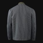 Overshirt da uomo con bottoni - Olive Grid - 03