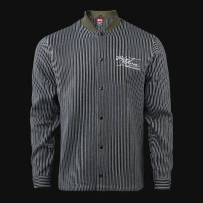 Overshirt da uomo con bottoni - Olive Grid