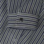 Overshirt da uomo con bottoni - Olive Grid - 06