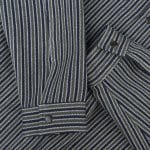 Overshirt da uomo con bottoni - Olive Grid - 08