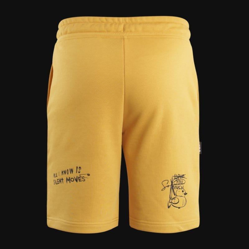 Pantaloncini da uomo gialli Rebel Sketch - 03