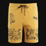 Pantaloncini da uomo gialli Rebel Sketch - 05
