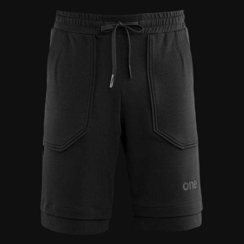 Pantaloncini da uomo neri - Blackout Luxe - 02
