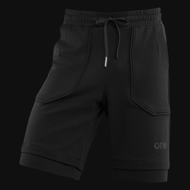 Pantaloncini da uomo neri - Blackout Luxe - 04