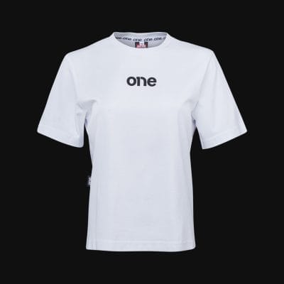T-shirt da donna bianca Classic One